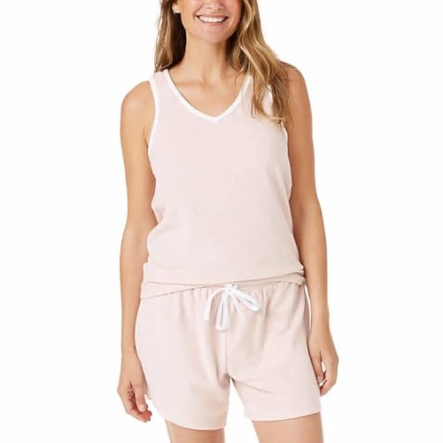 Lucky Brand Ladies' 4-Piece Terry Pajama Set Size Large #TOP3