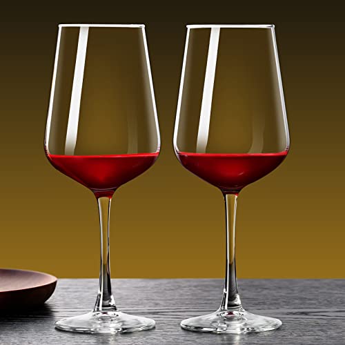 Paracity Wine Glasses Set Of 2, Hand Blown Wine Glasses, Clear Glass, Long Stem Glass For Red And White Wine, Christmas Gifts, 12Oz Red Wine Glasses For Women, Men, Wedding And Birthday thumb #5