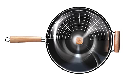 Wok en acier Smile SPC-3 finition noir mat durable - 4