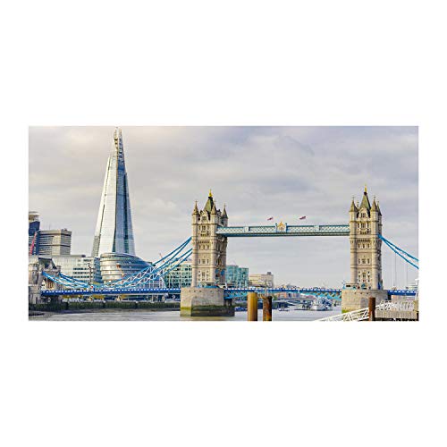 Crédence de cuisine 100x50cm ambiance Londres beige pour une déco urbaine