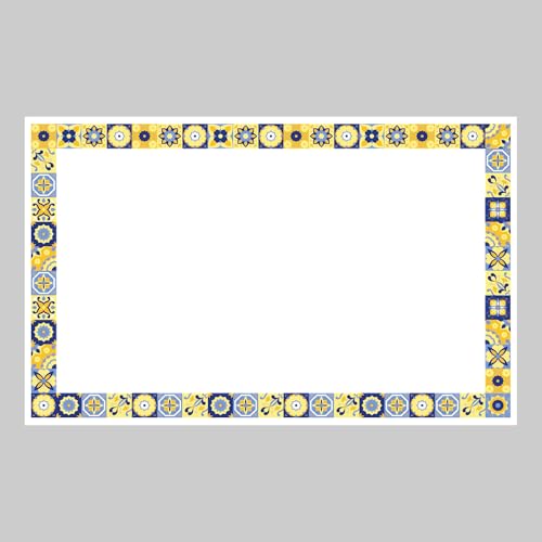 Azulejo Personalizado Exterior o Interior con tu Foto o Texto - Azulejo Ceramica con Numeros o Frases Regalo Original - Placa de Ceramica Personalizada Decorativa |Amarillo 40x25 cm|