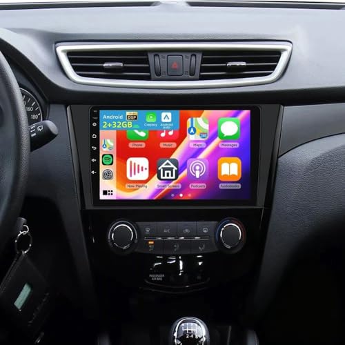 2+32G Android 13 �J�[�X�e���I���W�I Nissan Rogue X-Trail 2014-2019�p 10�C���` �^�b�`�X�N���[�����W�I ���YQashqai 2017-2019�p ���C�����X�J�[�v���C Android�I�[�gGPS�i�r�Q�[�V��