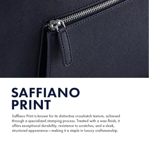 Image of HALDEN Harrington Double Zipper - Vegan Saffiano Leather Laptop Bag