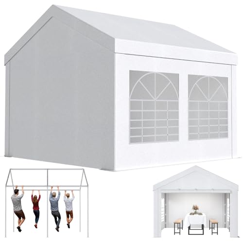 JUMMICO Pavillon Partyzelt 3x4 Wasserdicht Stabil Gartenzelt UV...