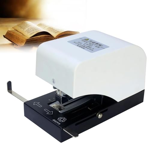 Elektryczny zszywacz - Automatyczna maszyna do oprawy grzbietowej z podwójnymi metodami bindowania, głębokość wkładania papieru 63 mm, idealna do domu, szkoły, biura, firmy