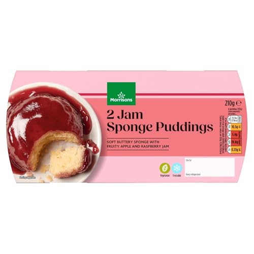 Morrisons Jam Sponge Puddings 2pk 210g