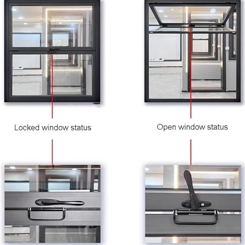 Concession Window Aluminum Alloy Food Truck Service with Horizontal Sliding Screen Windows,Aluminum Frame Concession Window, Flush Mount Concession Stand Serving Window Door, 5 Mm Tempered G