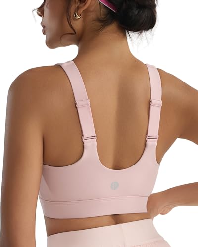 RUNNING GIRL Adjustable Straps High Impact Sports Bra for Women,High