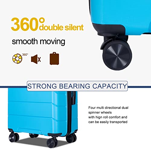 Hardside Spinner Luggage Set 3 Piece - Lightweight TSA Lock Suitcases for Travel and Business3