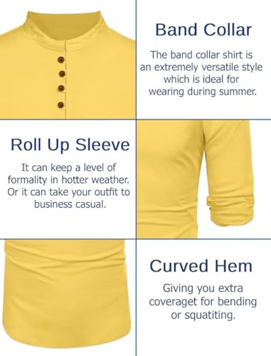 Image of Macsivo Men's Stylish Mandarin Collar Kurta | Casual Ethnic Fusion Shirt for Daily, Party & Travel | Full Sleeves | Cotton Blend Comfort Fit Short Kurta
