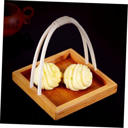 Bandeja para servir sushi estilo japonés con asa pequeña miniatura 4