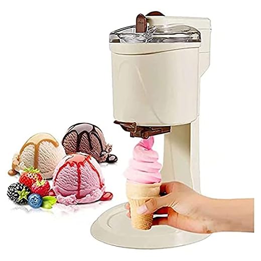 SADWF Glassmaskin med Kompressor, Mjuk Glassmaskin, Hemglassmaskin, 1000 Ml Stor Kapacitet, Automatisk Fruktglassmaskin i Köket för Hemmet