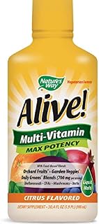 Nature's Way Alive! Multivitamin Citrus Flavor Liquid, Food-Based Blends and Antioxidants, 30.4 fl