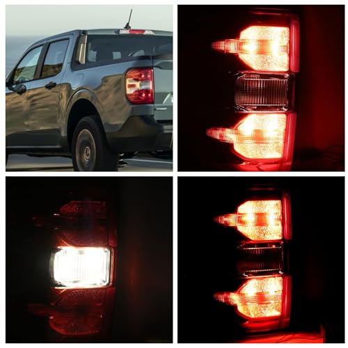 Tail Lights Compatible With 2022 2023 2024 Ford Maverick XL XLT Rear Light Taillights Left Driver Side Replace FO2800288 Halogen Type by Lochnchn - Image 4
