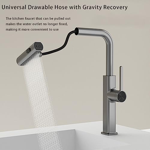 Robinet de cuisine cascade blanc HJMMHX avec douchette extractible