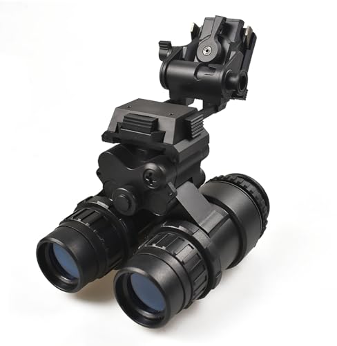 Airsoft Tactische PVS15 Nachtzicht Bril Dummy Verrekijker met Helm Mount Geen Functie NVG Model voor Tactische Decoratie en Rekwisieten (zwart)