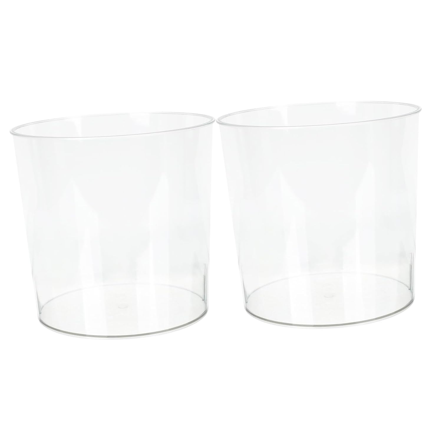 KOMBIUDA 2pcs Girly Heart Design Desk Trash Can Compact Auto Open Waste Storage for Home Office Bedroom Countertop