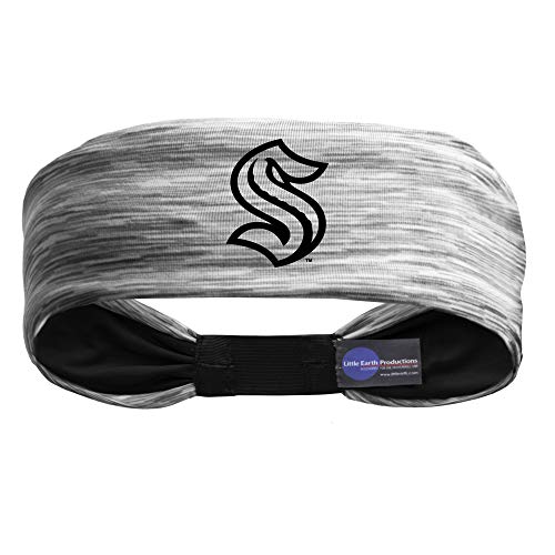 Littlearth Unisex-Adult NHL Seattle Kraken Tigerspace Headband, Grey, One Size