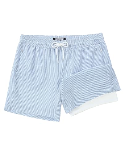 CoozySphere Mens Swimming Trunks 7 Inch Swim Shorts with Compression Liner Quick Dry Swimwear