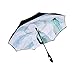 Produktbild Liuyu · Outdoor-Zuhause Reverse Umbrella Automatische Bilayer Falte große Lange Griff Hände frei Sunny Day Rainy Day Dual Use Männer und Frauen (Farbe : A)