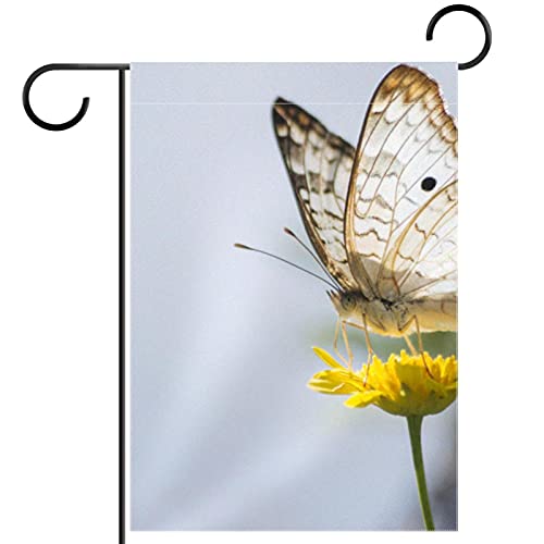 Drapeau de bienvenue pissenlit papillon pour insuffler de la poésie dans votre jardin