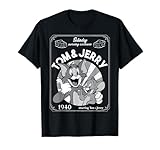 Tom And Jerry Saturday Morning Cartoons 1940 Portrait T-Shirt
