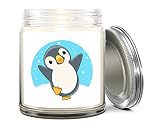 1OAK Lavender Scented Candles - Penguin Candle - Penguin Gifts for Women - Penguin Gifts for Penguin