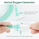 ANSNF 23Ft Oxygen Tubing, Crush Resistant High Flow Oxygen Tubing, 3 Pack Green Oxygen Tubing, Non Kinking Oxygen Tubing with Oxygen Tubing Connector - Image 4