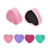 Glamza Langlebiger Make-up-Pinsel-Reiniger, Kosmetik-Reinigung, Silikon-Ei, Herz, Handschuh-Werkzeug
