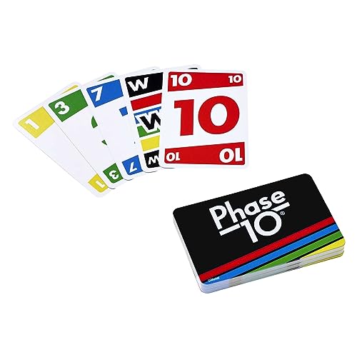 Mattel Game PHASE 10 jeu de société et de cartes, version allemande, FPW38