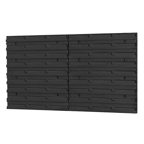 Lot de 2 plaques murales en plastique au garage, atelier, pour bac a becs