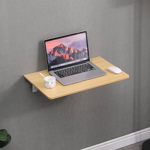 Étagère pliable pour ordinateur portable et table murale flottante à abattant A