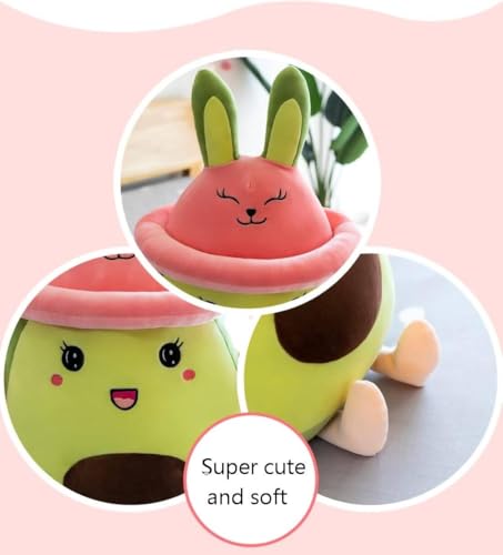 Image of Super Soft Avocado Cushion Stuffed Toy Cute Plush Animal Soft Toy for Kids (Avocado 35cm)