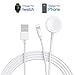 Produktbild Amatage Watch Ladegerät Kompatibel mit A pple i Watch Serie 5/4/3/2/1, 2 in 1 Magnetisches Tragbares Watch Ladekabel für Phone XR/XS/XS Max/X/8/ 8Plus / 7 / 7Plus / 6 / 6Plus,IOS6.0 or After (White)