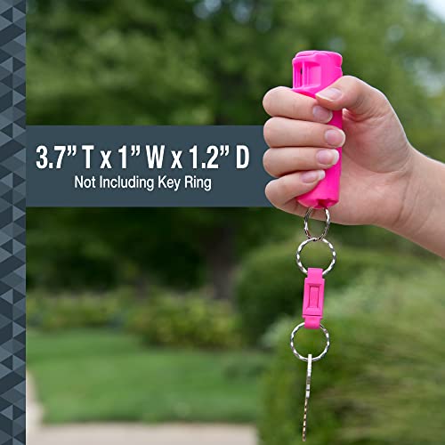 Sabre Flip Top Pepper Gel Keychain With Quick Release For Easy Access, Gel Is Safer, Maximum Police Strength Pepper Spray In Gel Stream, Easier To Use With Finger Grip For Accurate Aim, 12-Foot Range #TOP3