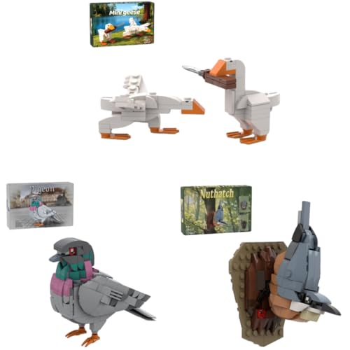 PuzzRyxius Mini Animal Bird Building Blocks Kit Collection – Goose/Feral