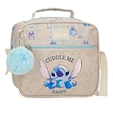 Disney Joumma Stitch Cuddle Me happy Nececer Adaptable Beige 23x20x9 cms Poliéster