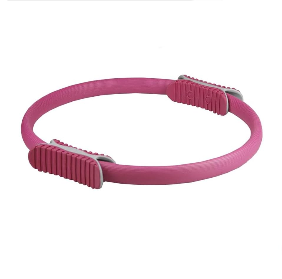 Aro de Pilates para Entrenamiento - Anillo de Yoga con Doble Asa – Círculo Pilates Fitness de Resistencia y Flexibilidad - Aro mágico para piernas y Brazos.