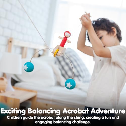 Riding Acrobat Plan Toys jouet d'éveil en bois suspendu pour bébé - 5