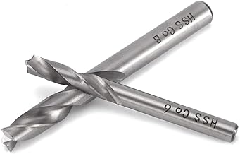 Mesee 2 stücke Schweißpunktbohrer HSS, Hartmetall Schaftfräser, Schweißpunktfräser Bohrer, Spirale CNC Rotary Burrs Set, für HSS-Cobalt-Punktschweiß-Entferner-Schneidbohrer, 6 mm / 8 mm