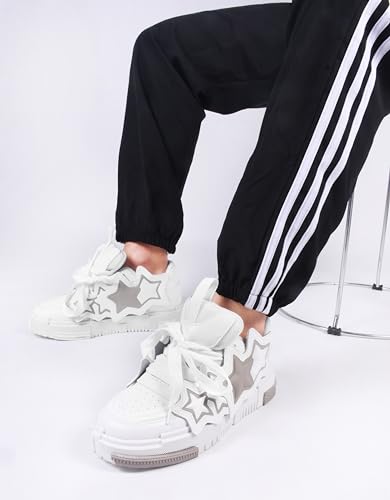 Image of The White Pole Trandy Casual Classy Comfortable Funky Sneakers Shoes for Men's and Boy's