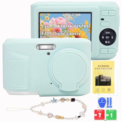 Kodak PIXPRO FZ45�p�P�[�X �\�t�g�V���R���f�W�^���J�����P�[�X �`���[�����X�g�X�g���b�v�ƃX�N���[���v���e�N�^�[�t�� �y�ʃv���e�N�^�[�P�[�X �����Y�J�o�[�t�� Kodak PIXPRO FZ45�A�N�Z�T���[�p (�~���g�O���[��)