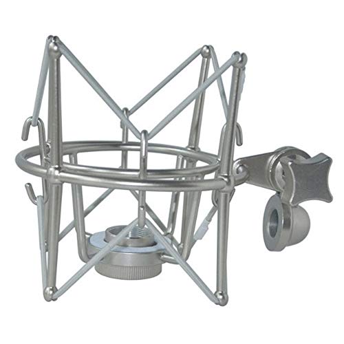 コンデンサーマイク シルバー ショックマウント付き 41Paou4MhwL.jpg