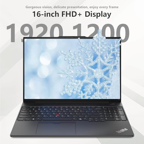 Image of Lenovo ThinkPad E16 Gen 2 Business Laptop, 16 inch FHD+, AMD Ryzen 7 7735U, 16GB DDR5 RAM, 1TB SSD, Fingerprint, Backlit Keyboard, HDMI, Wi-Fi 6, Windows 11 Pro, Black, w /Bundle