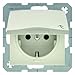 Price comparison product image Berker Schuko Socket ws/gl 47518982 with hinged lid B.1; B.3; B.7; S.1 Socket 4011334280781