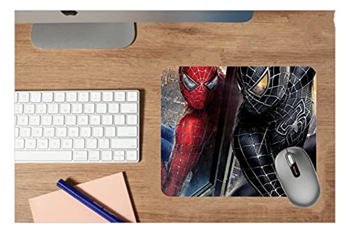 Image of ZORI Avengers - Spiderman in Double (Black and RED) Gaming Mouse Pad - Computer Laptop PC| WFH Office | Anti-Skid, Anti-Slip, Rubber Base | Avengers Superhero | (SPIDERMAN-04 Double)