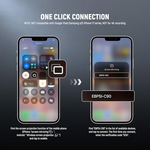Image of NEEWER Basics 4 inch Magnetic Vlog Selfie Monitor Screen, Wireless Phone Back Camera Monitor with Remote /1500mAh for YouTube TikTok, NOT Compatible with iPhone 17 Google Phone /4K Video Recording, M4B