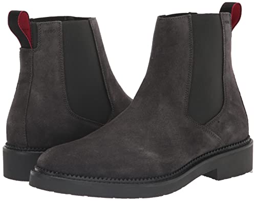 Image of HUGO Men's Tonal Pull on Suede Chelsea Boot