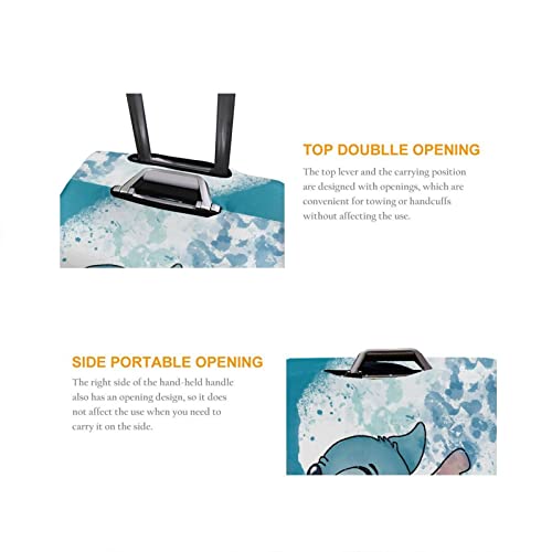 Isuniet Travel Suitcase Protective Cover Trunk Case Washable Elastic Luggage Cover Fits 18"-32" Suitcase Protector Baggage With Concealed Zipper Gifts For Women Girls Cute 18 Medium #TOP1