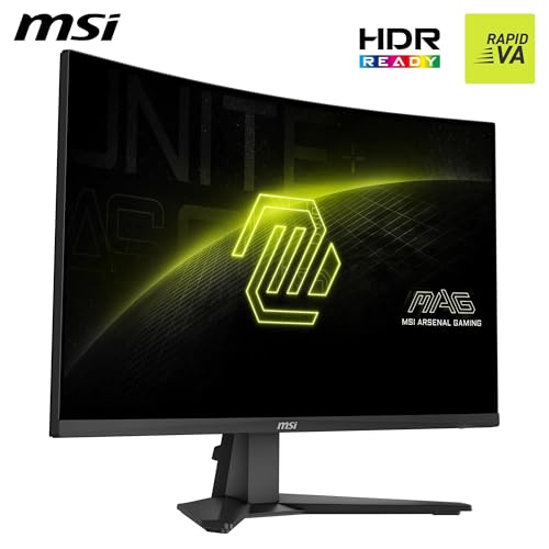 Miniatura 3 de MSI mag 276CFA E20 Monitor Gaming de 27" FHD 1500R, 1920 x 1080 Rapid VA, 200 Hz, 0,5 ms, Compatible con HDR, AMD FreeSync™ Premium, Eye-Care, visión AI, HDMI 2.0b, DP 1.2a, Frameless, Negro